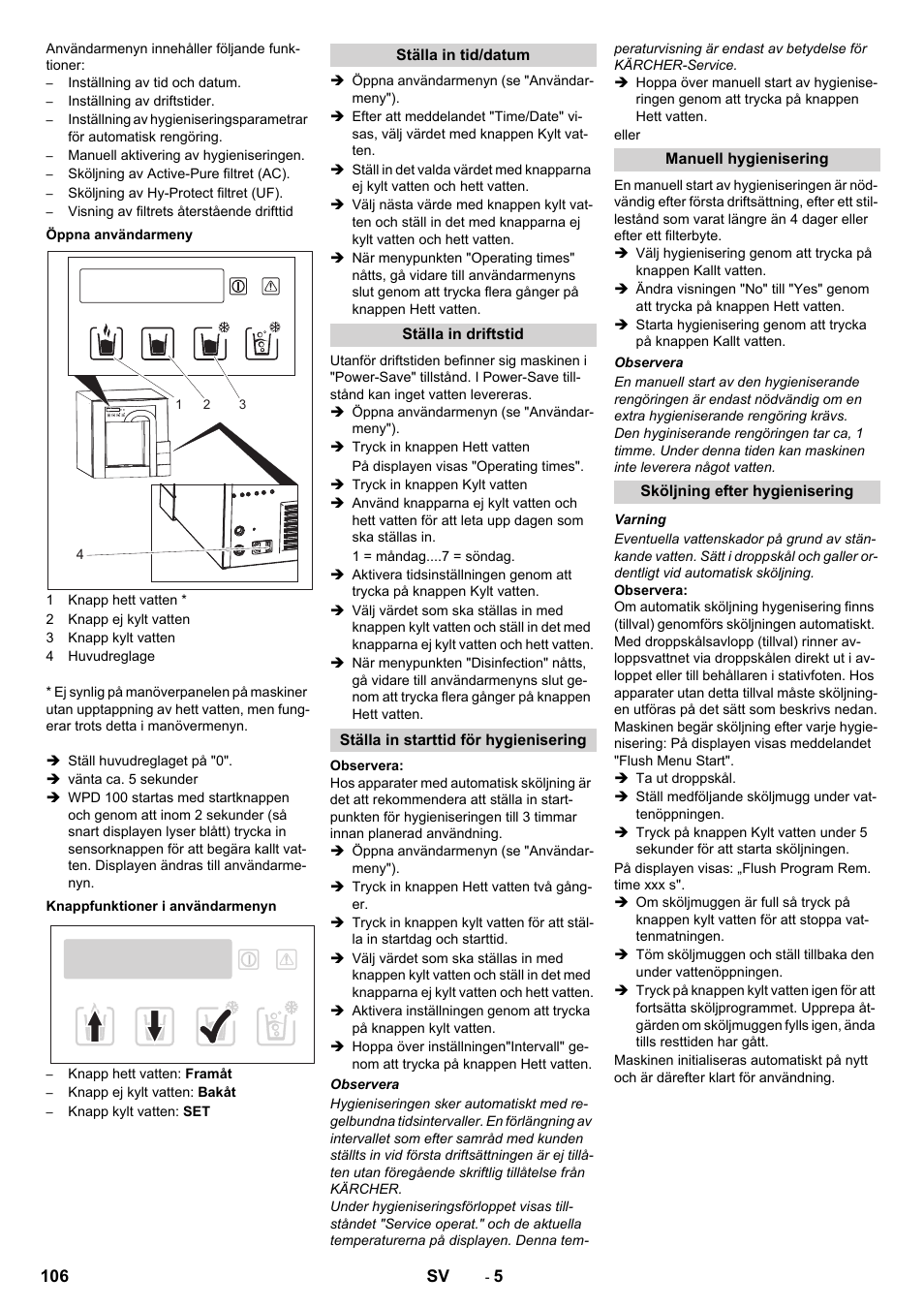 Karcher WPD 100 T AC User Manual | Page 106 / 316