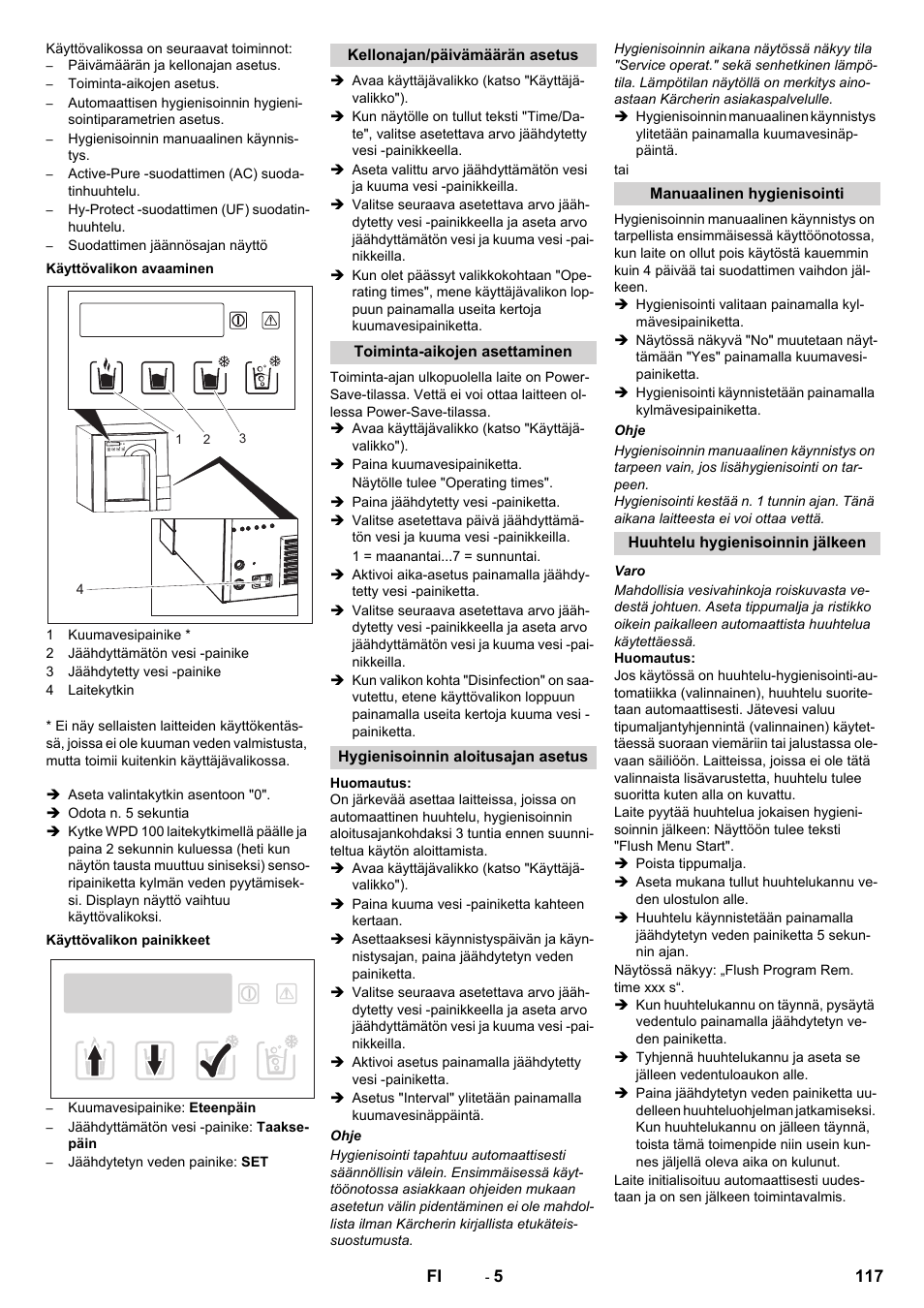 Karcher WPD 100 T AC User Manual | Page 117 / 316