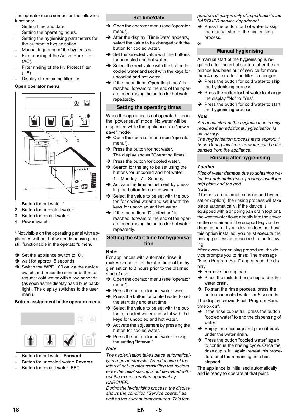 Karcher WPD 100 T AC User Manual | Page 18 / 316