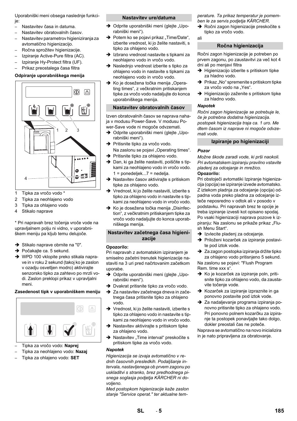 Karcher WPD 100 T AC User Manual | Page 185 / 316