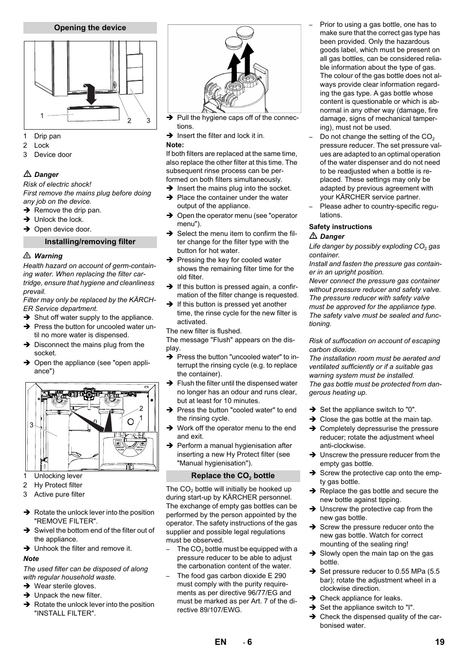 Karcher WPD 100 T AC User Manual | Page 19 / 316