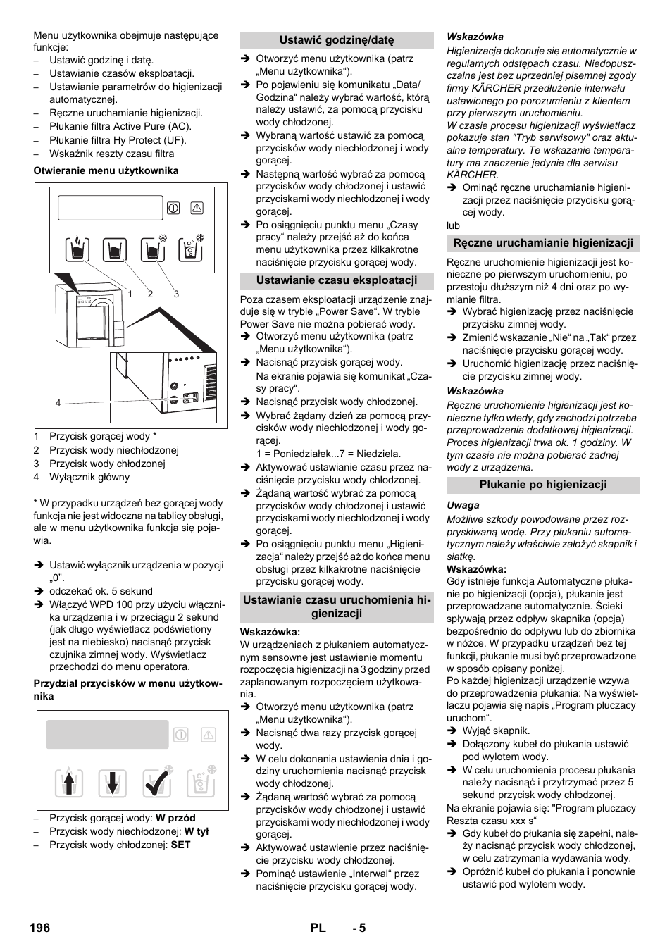 Karcher WPD 100 T AC User Manual | Page 196 / 316