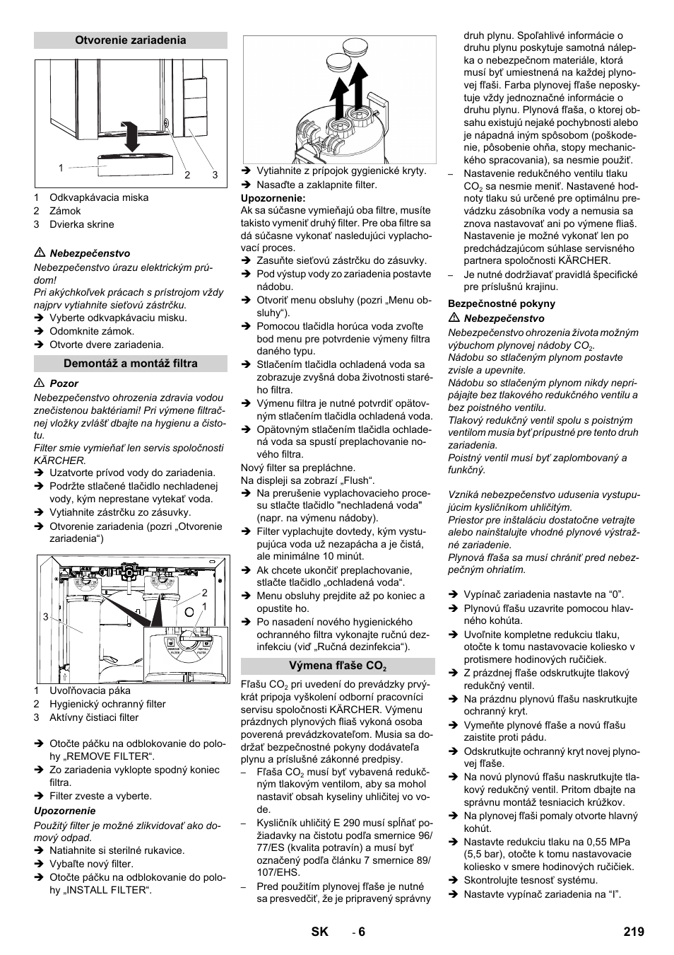 Karcher WPD 100 T AC User Manual | Page 219 / 316