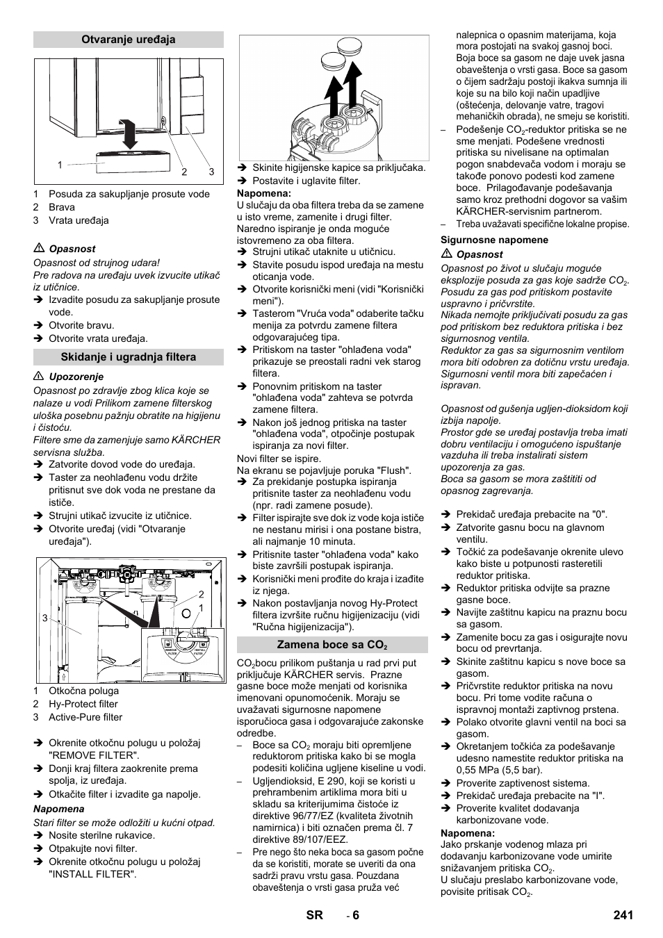 Karcher WPD 100 T AC User Manual | Page 241 / 316