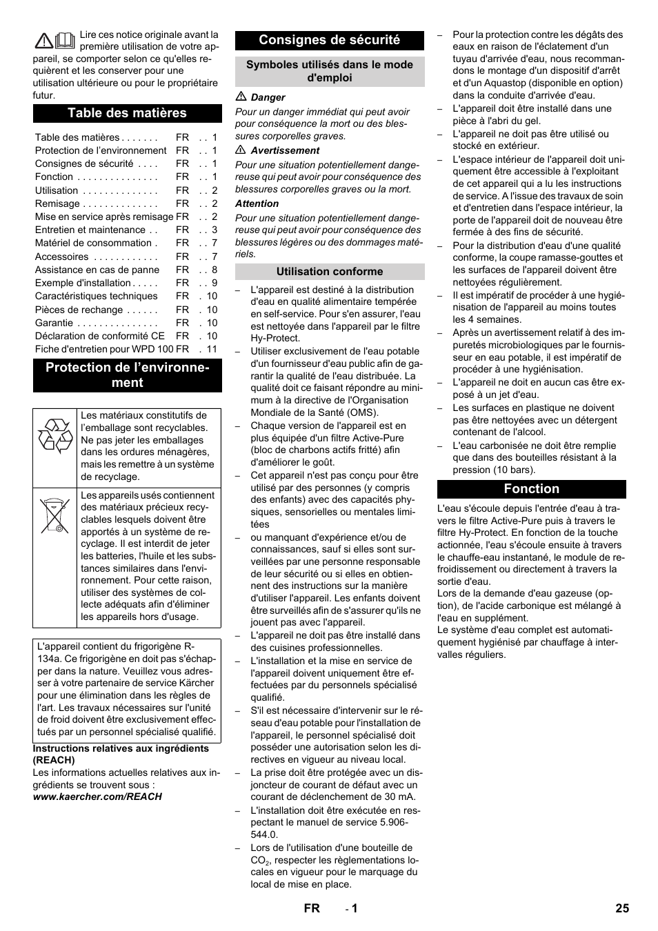 Karcher WPD 100 T AC User Manual | Page 25 / 316
