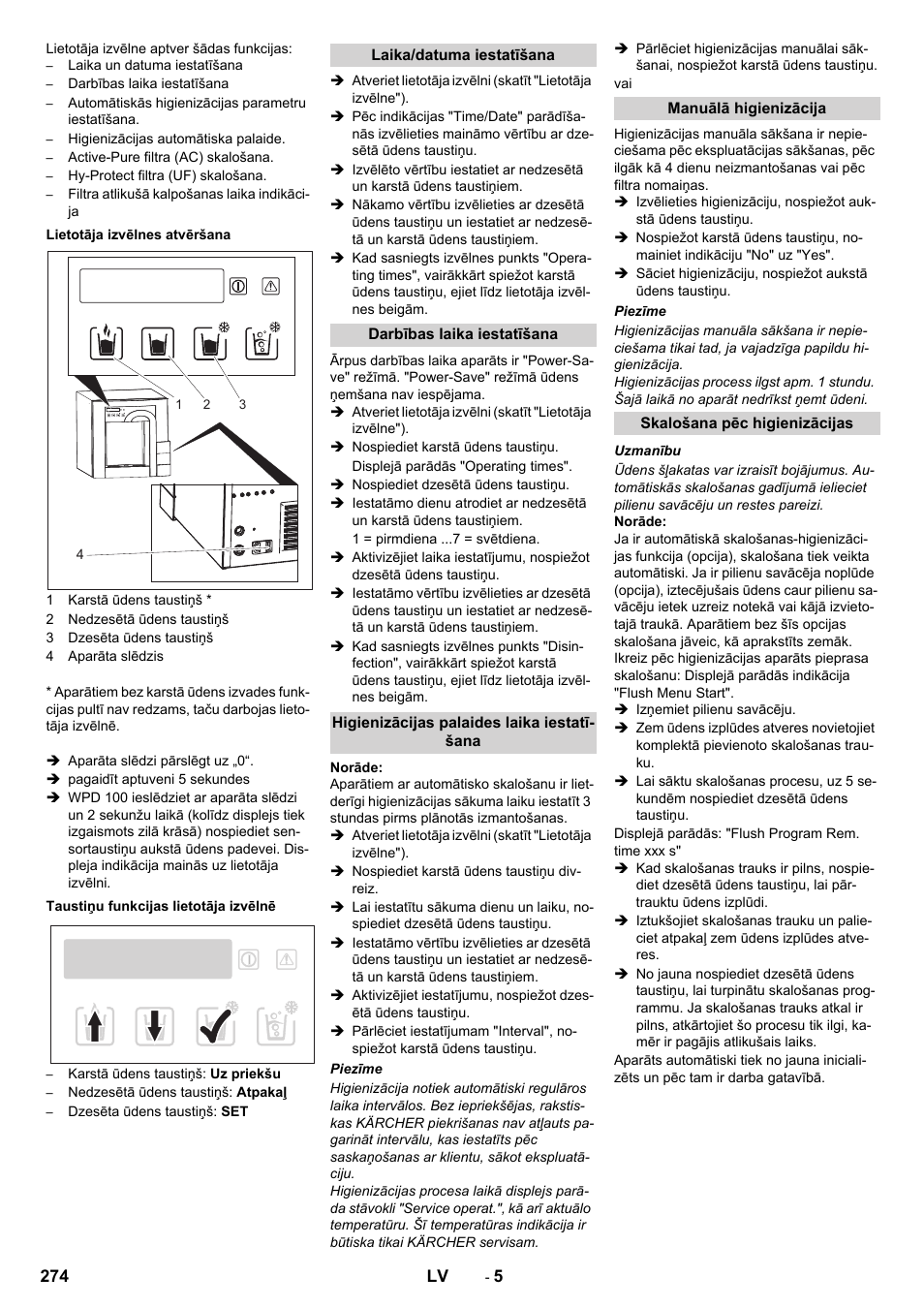 Karcher WPD 100 T AC User Manual | Page 274 / 316