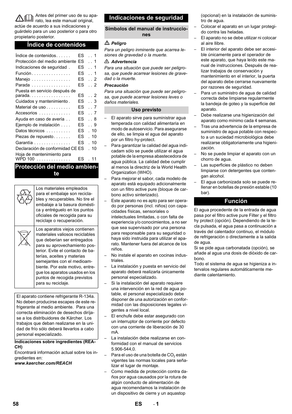 Karcher WPD 100 T AC User Manual | Page 58 / 316