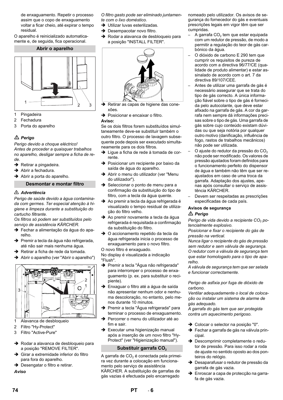 Karcher WPD 100 T AC User Manual | Page 74 / 316