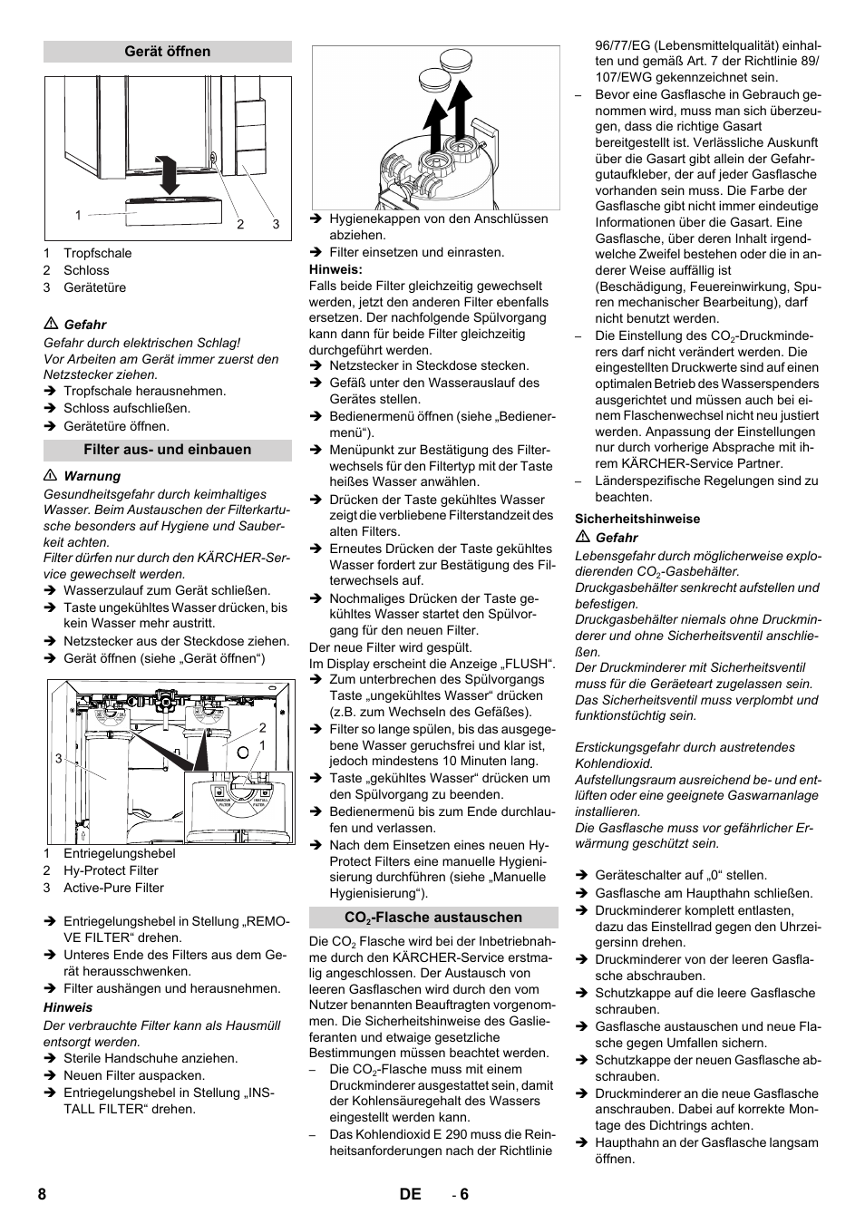 Karcher WPD 100 T AC User Manual | Page 8 / 316