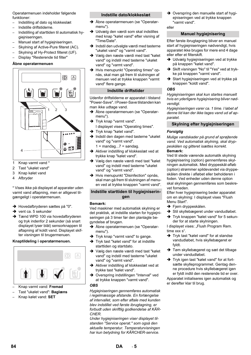 Karcher WPD 100 T AC User Manual | Page 84 / 316
