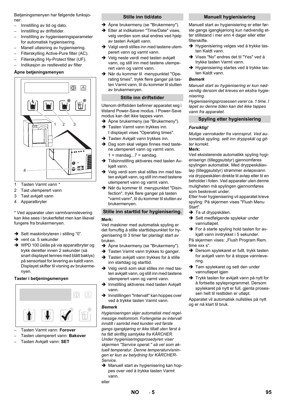 Karcher WPD 100 T AC User Manual | Page 95 / 316