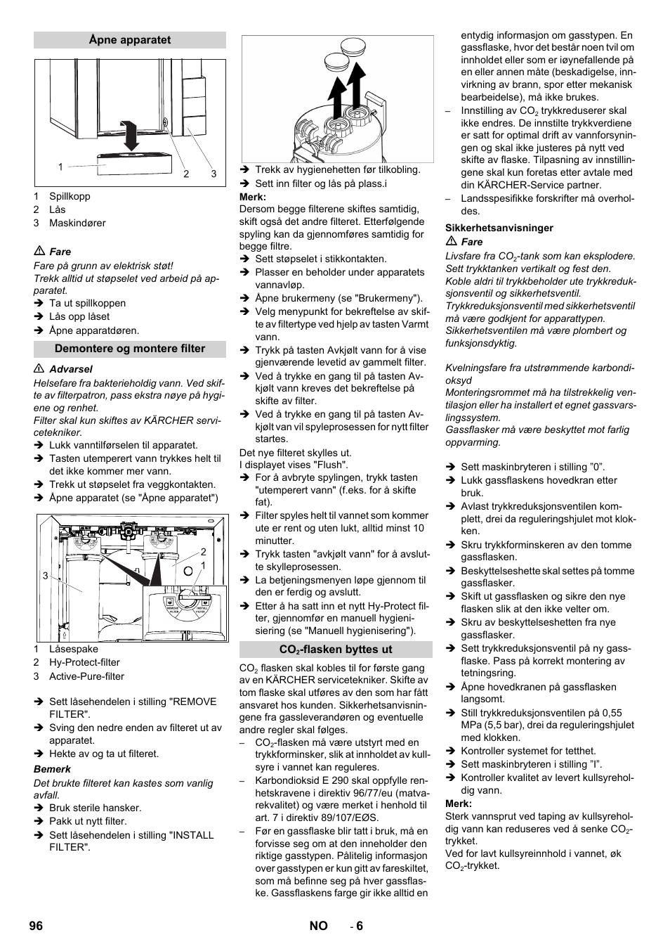 Karcher WPD 100 T AC User Manual | Page 96 / 316