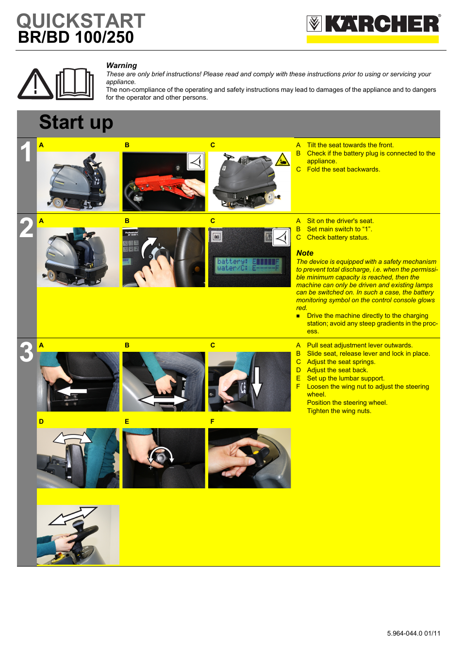 Karcher B 250 R Bp User Manual | 8 pages