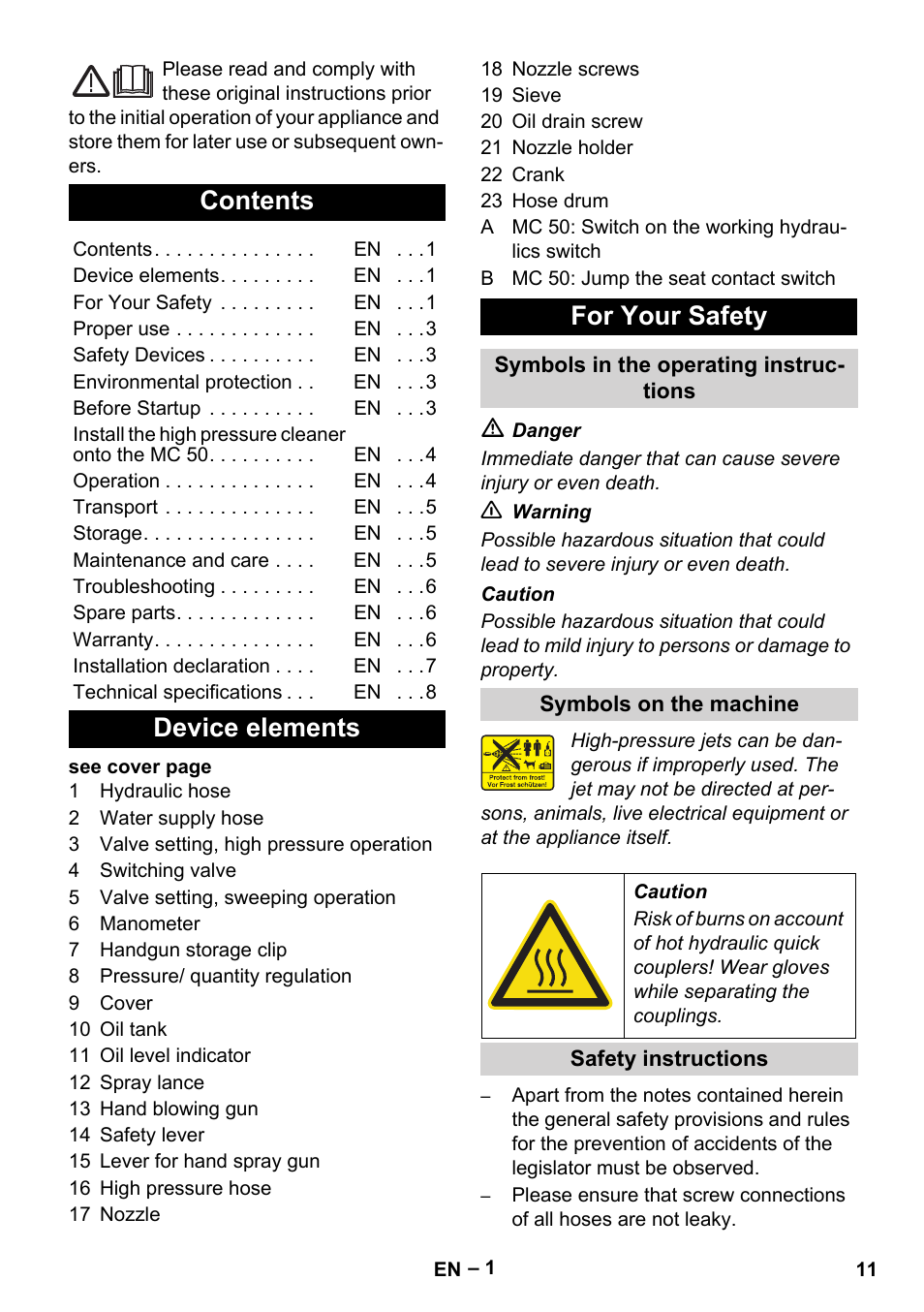 Karcher MIC 34C User Manual | Page 11 / 172