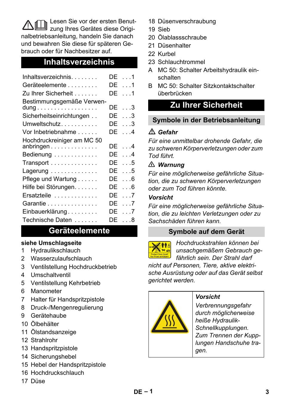 Karcher MIC 34C User Manual | Page 3 / 172