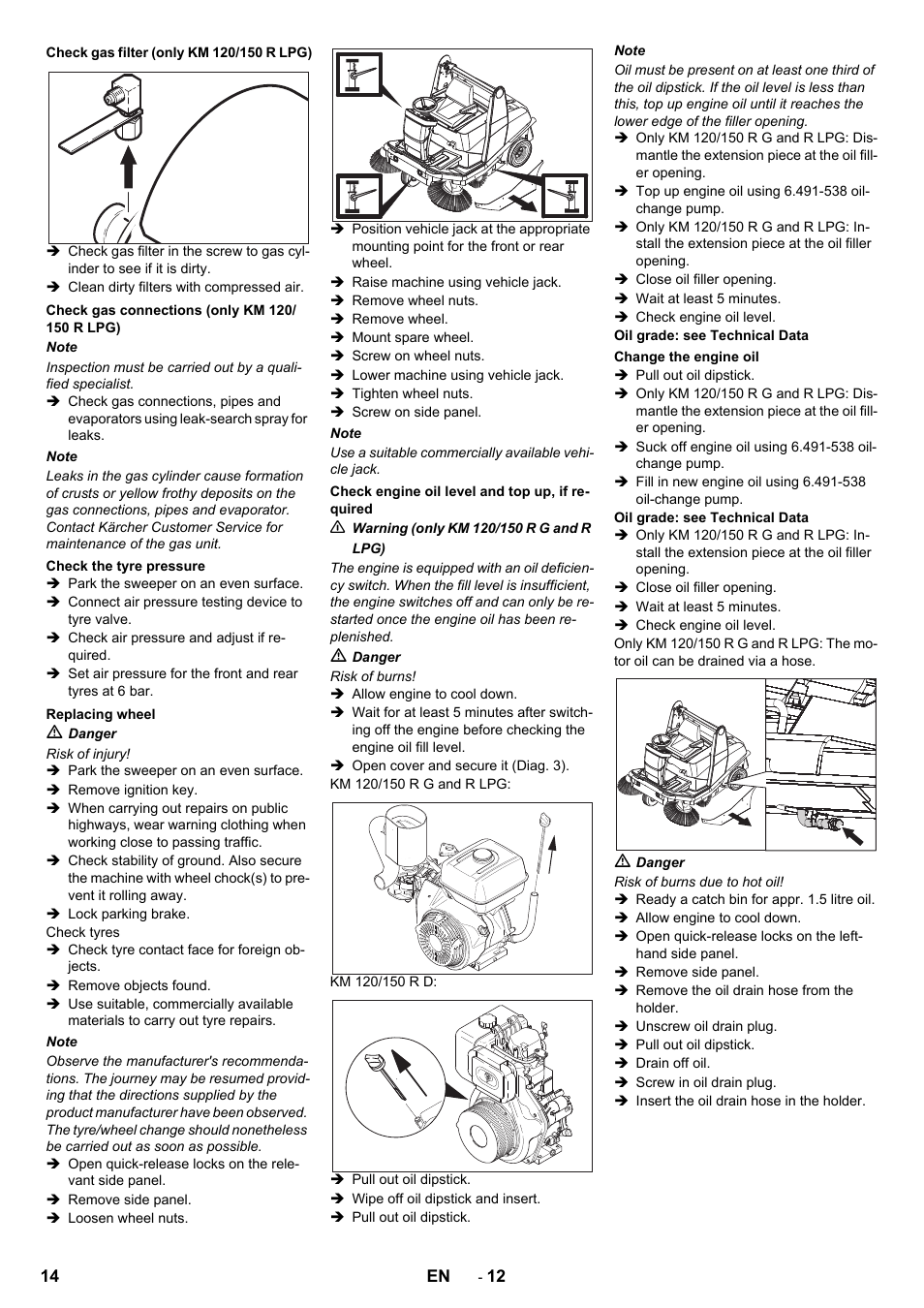 Karcher KM 120-150 R D User Manual | Page 14 / 22