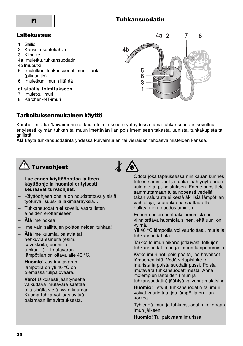 Karcher MV 3 Fireplace Kit User Manual | Page 24 / 60