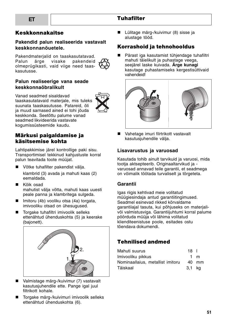 Karcher MV 3 Fireplace Kit User Manual | Page 51 / 60