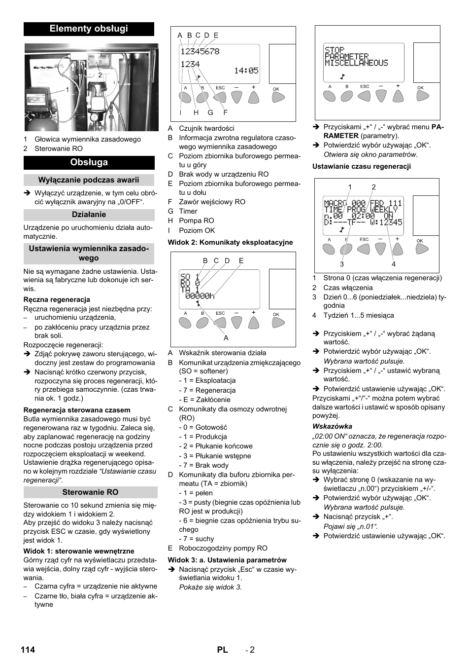Elementy obsługi obsługa | Karcher SB Wash Oel 50-10 F VA User Manual | Page 114 / 128