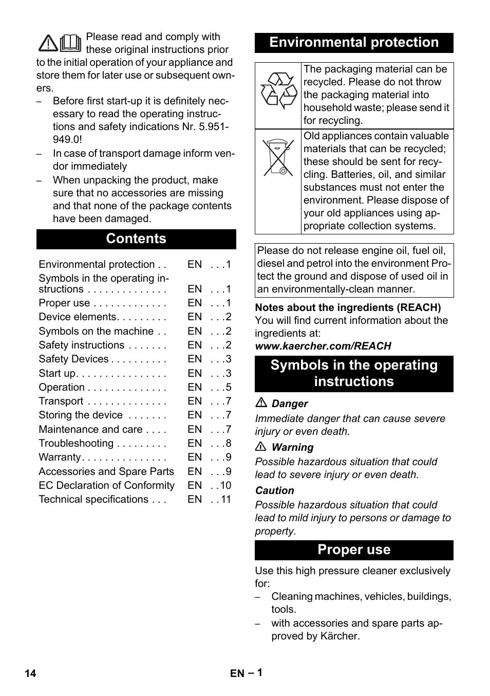 Karcher HD 16-15-4 Cage Plus User Manual | Page 14 / 316