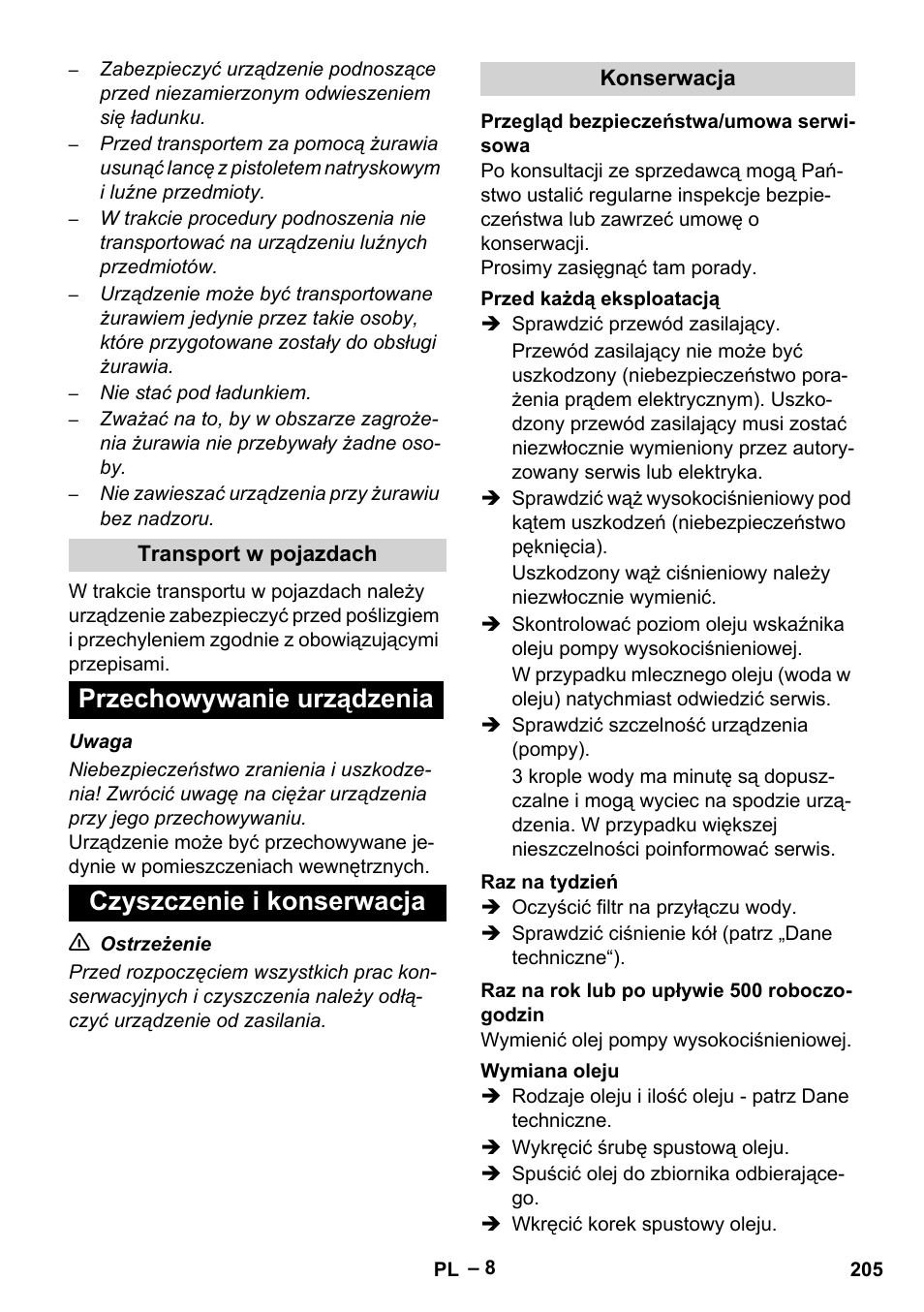 Karcher HD 16-15-4 Cage Plus User Manual | Page 205 / 316