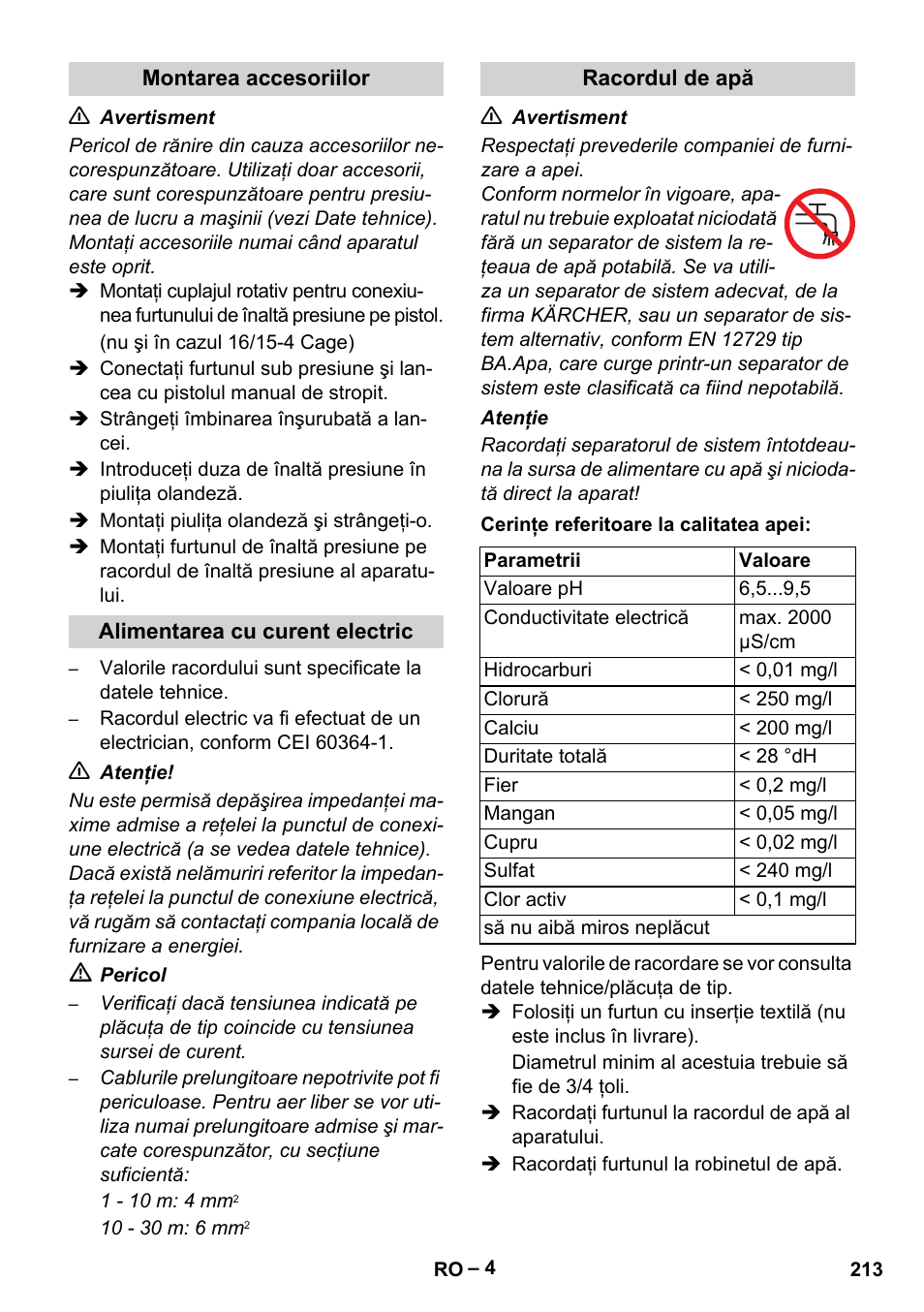 Karcher HD 16-15-4 Cage Plus User Manual | Page 213 / 316