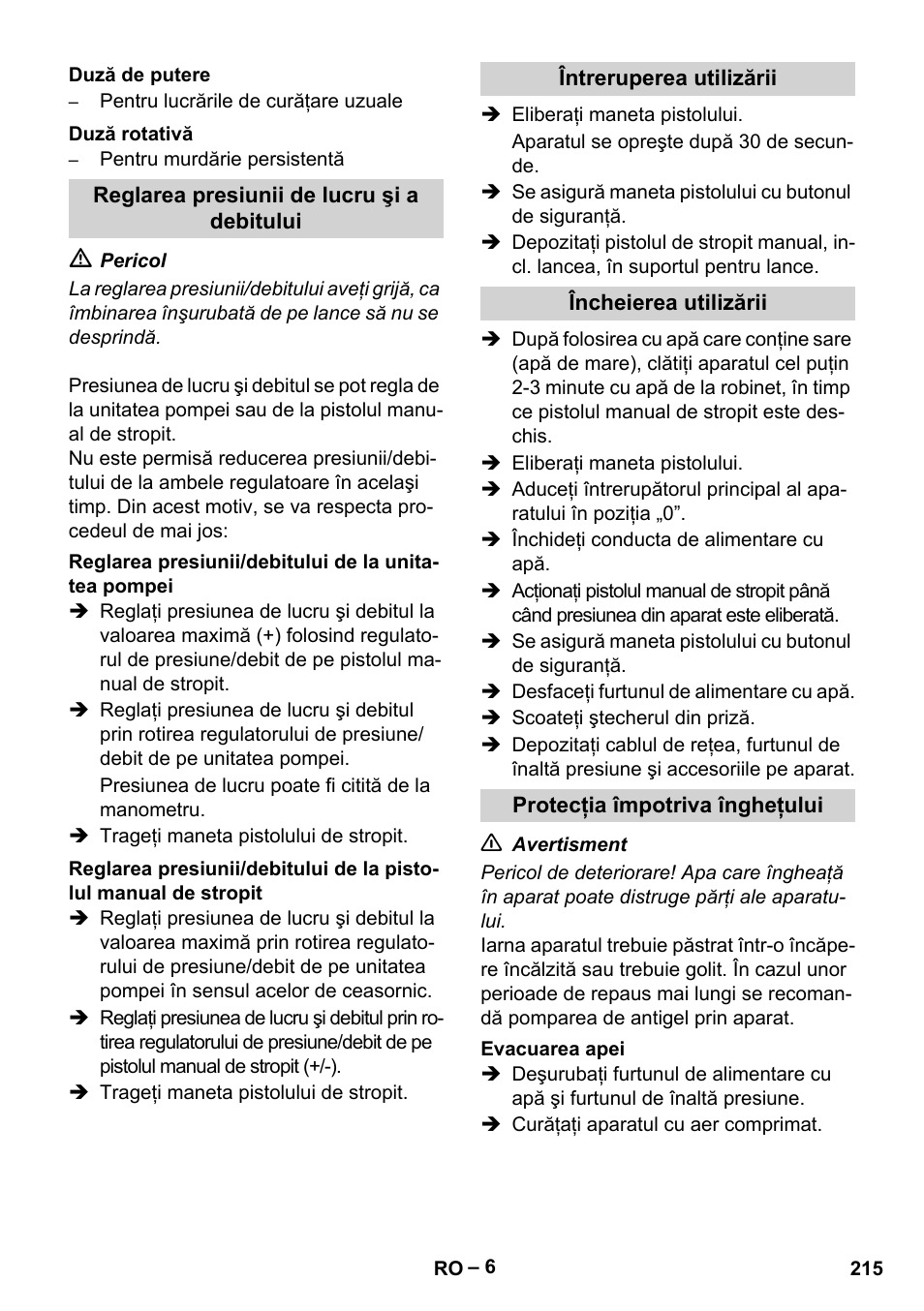 Karcher HD 16-15-4 Cage Plus User Manual | Page 215 / 316