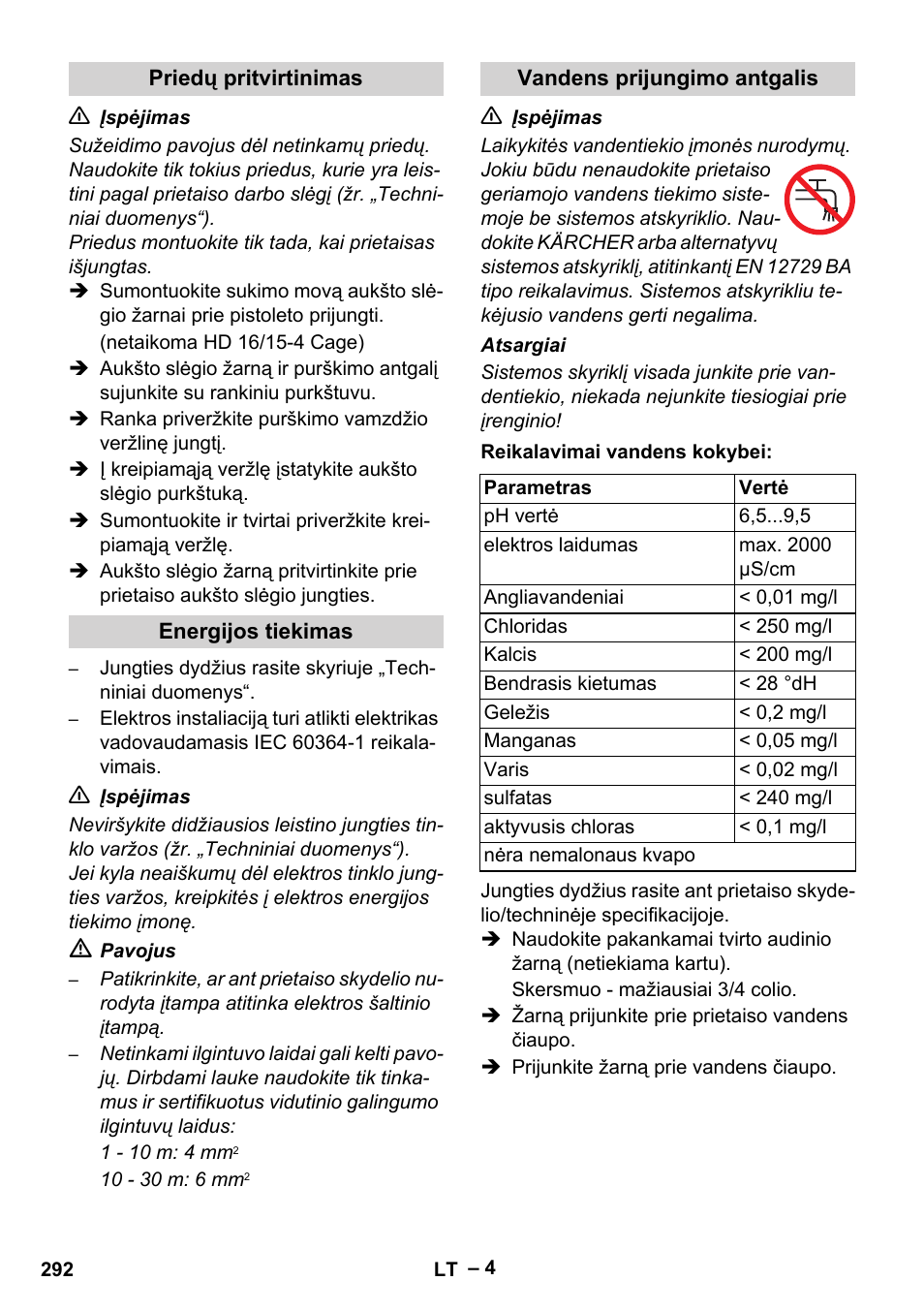 Karcher HD 16-15-4 Cage Plus User Manual | Page 292 / 316