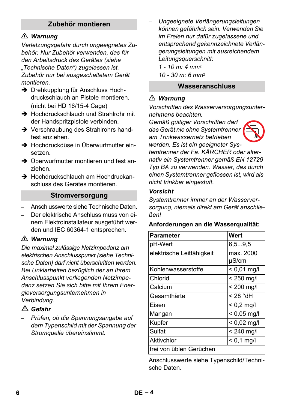 Karcher HD 16-15-4 Cage Plus User Manual | Page 6 / 316