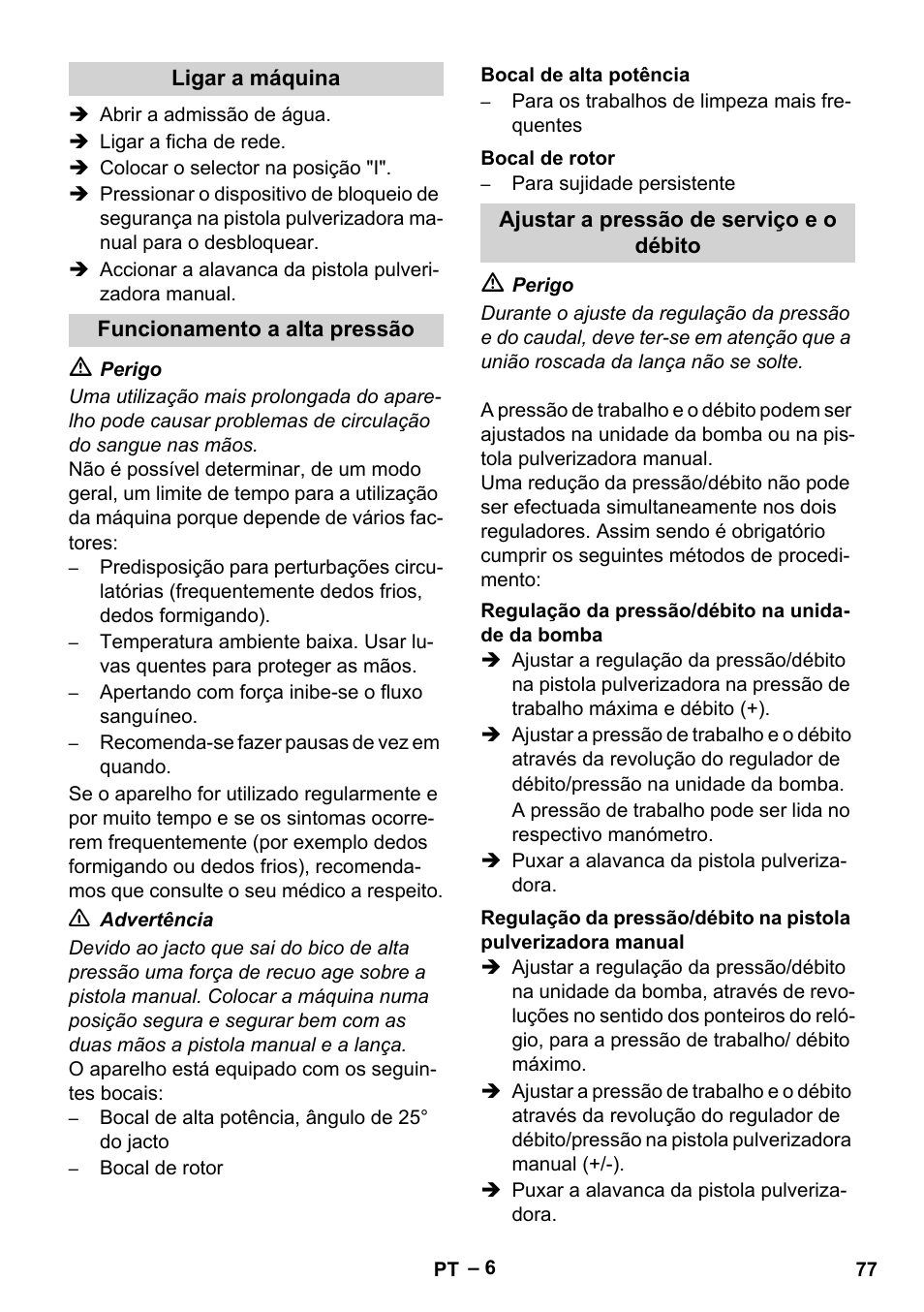 Karcher HD 16-15-4 Cage Plus User Manual | Page 77 / 316