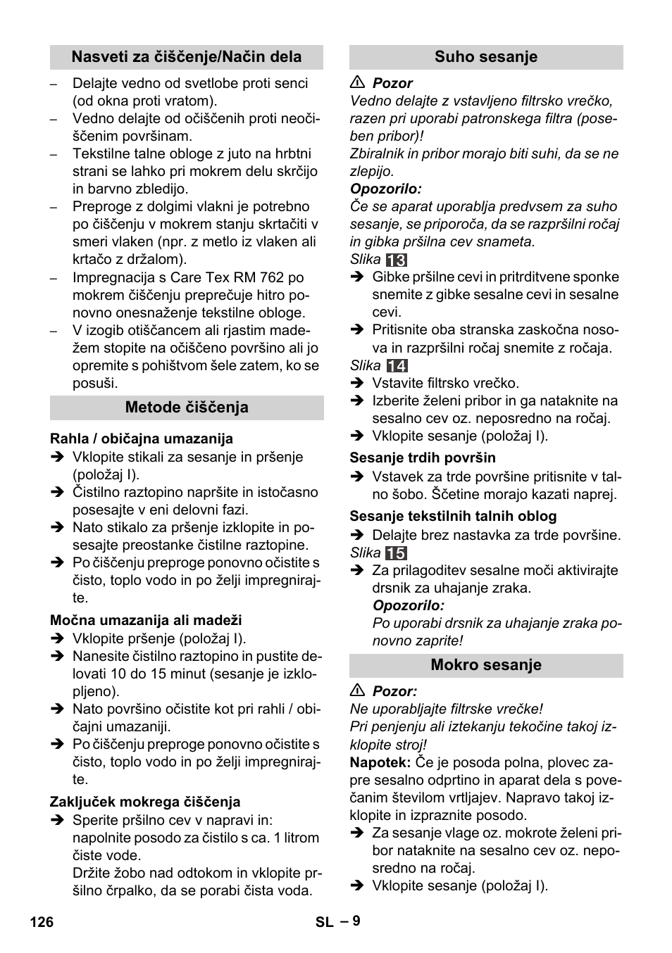 Karcher SE 4001 User Manual | Page 126 / 222