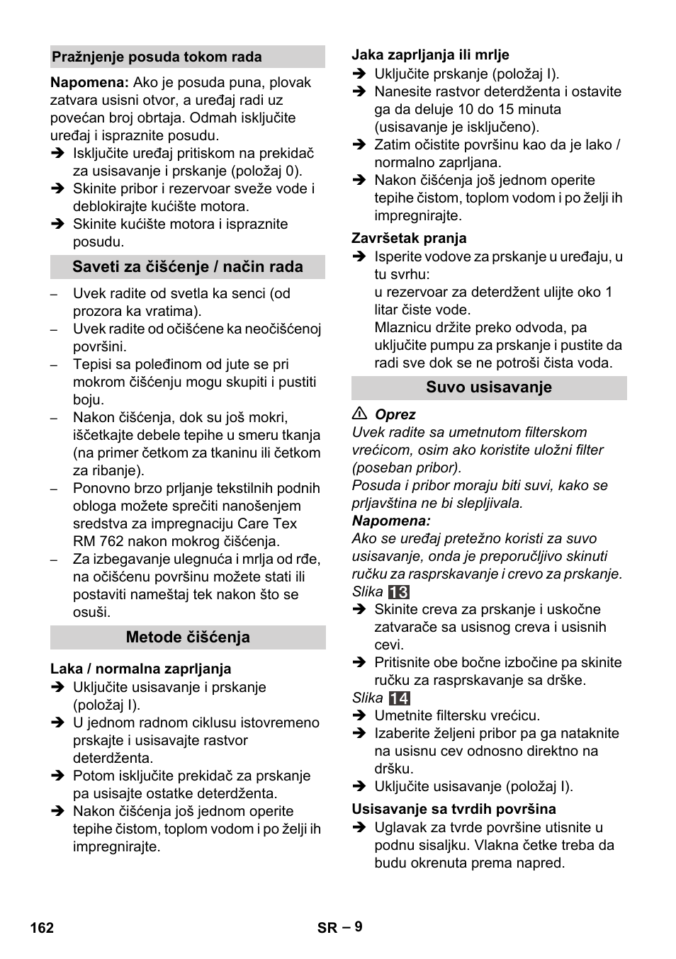 Karcher SE 4001 User Manual | Page 162 / 222