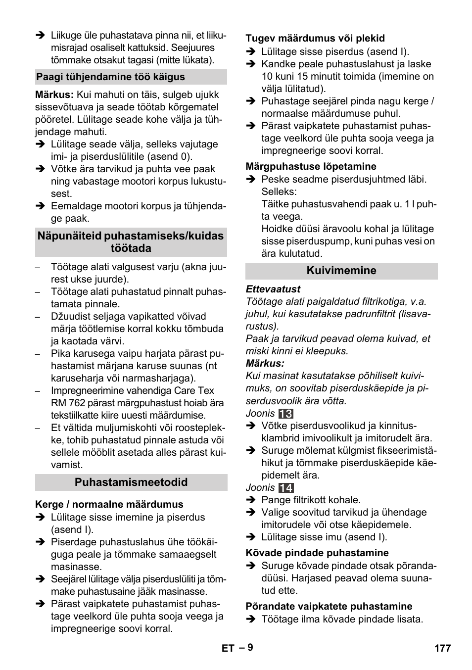 Karcher SE 4001 User Manual | Page 177 / 222