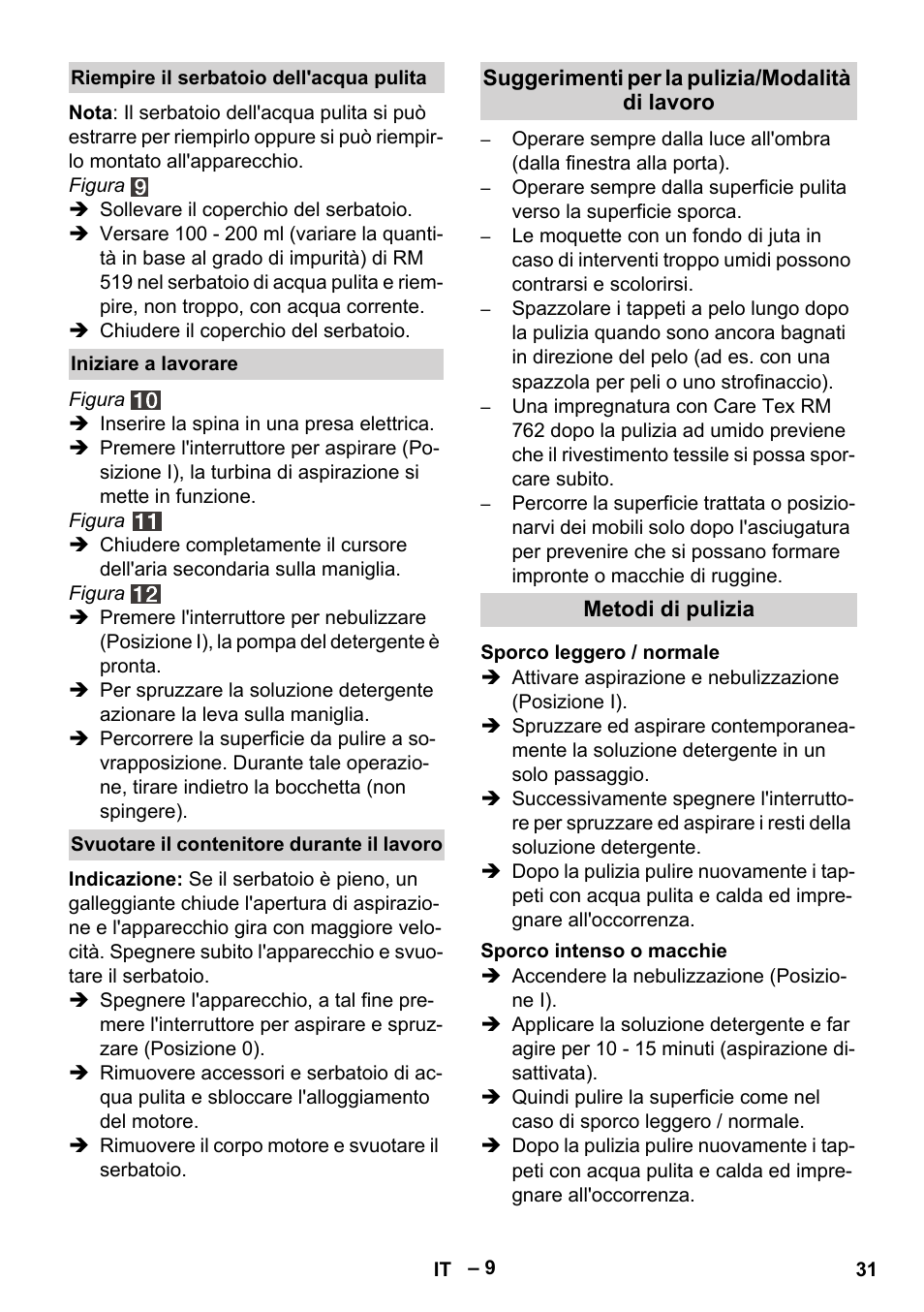 Karcher SE 4001 User Manual | Page 31 / 222