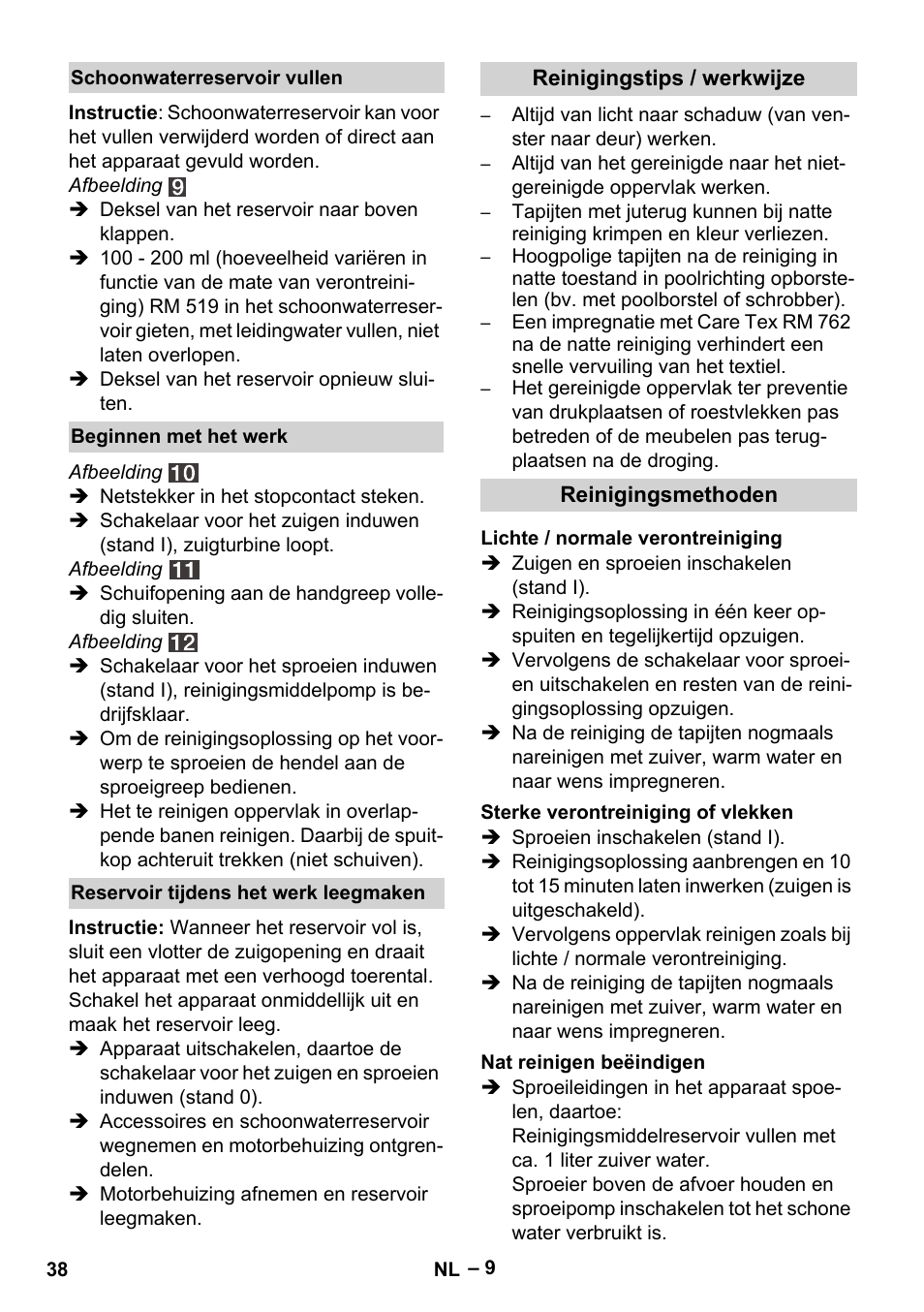 Karcher SE 4001 User Manual | Page 38 / 222