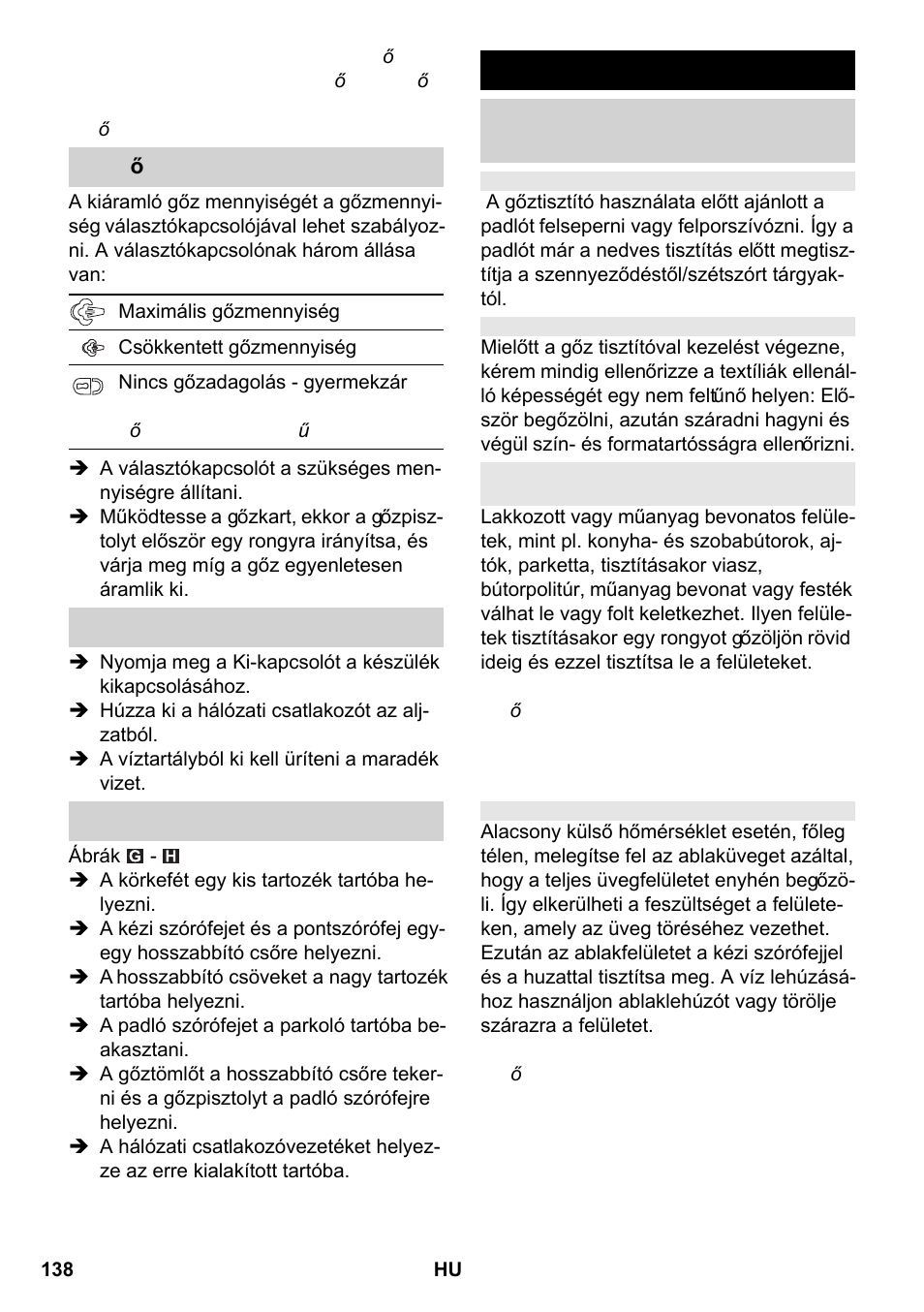 A tartozékok alkalmazása | Karcher SC 2-550 C EU User Manual | Page 138 / 266