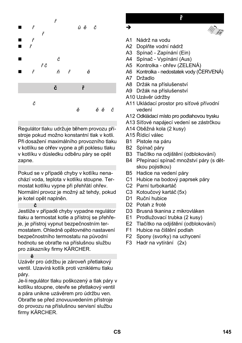 Popis zařízení | Karcher SC 2-550 C EU User Manual | Page 145 / 266