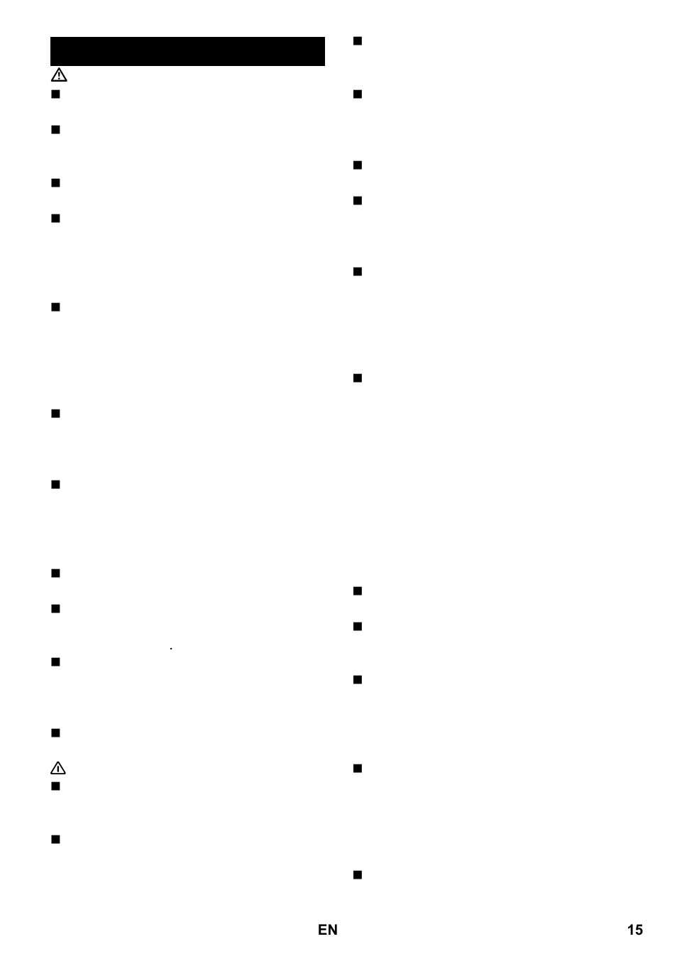 Safety instructions | Karcher SC 2-550 C EU User Manual | Page 15 / 266