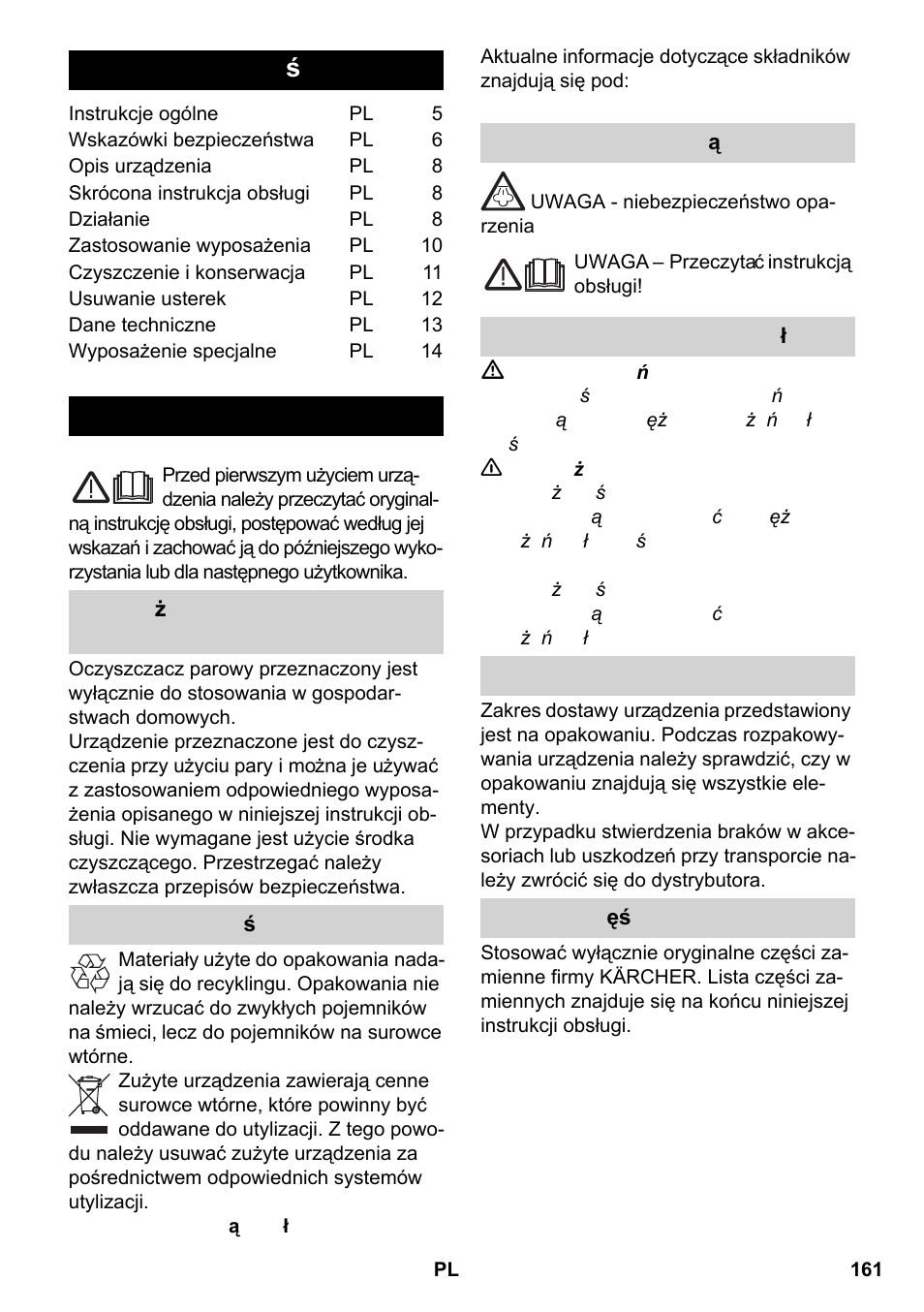 Karcher SC 2-550 C EU User Manual | Page 161 / 266