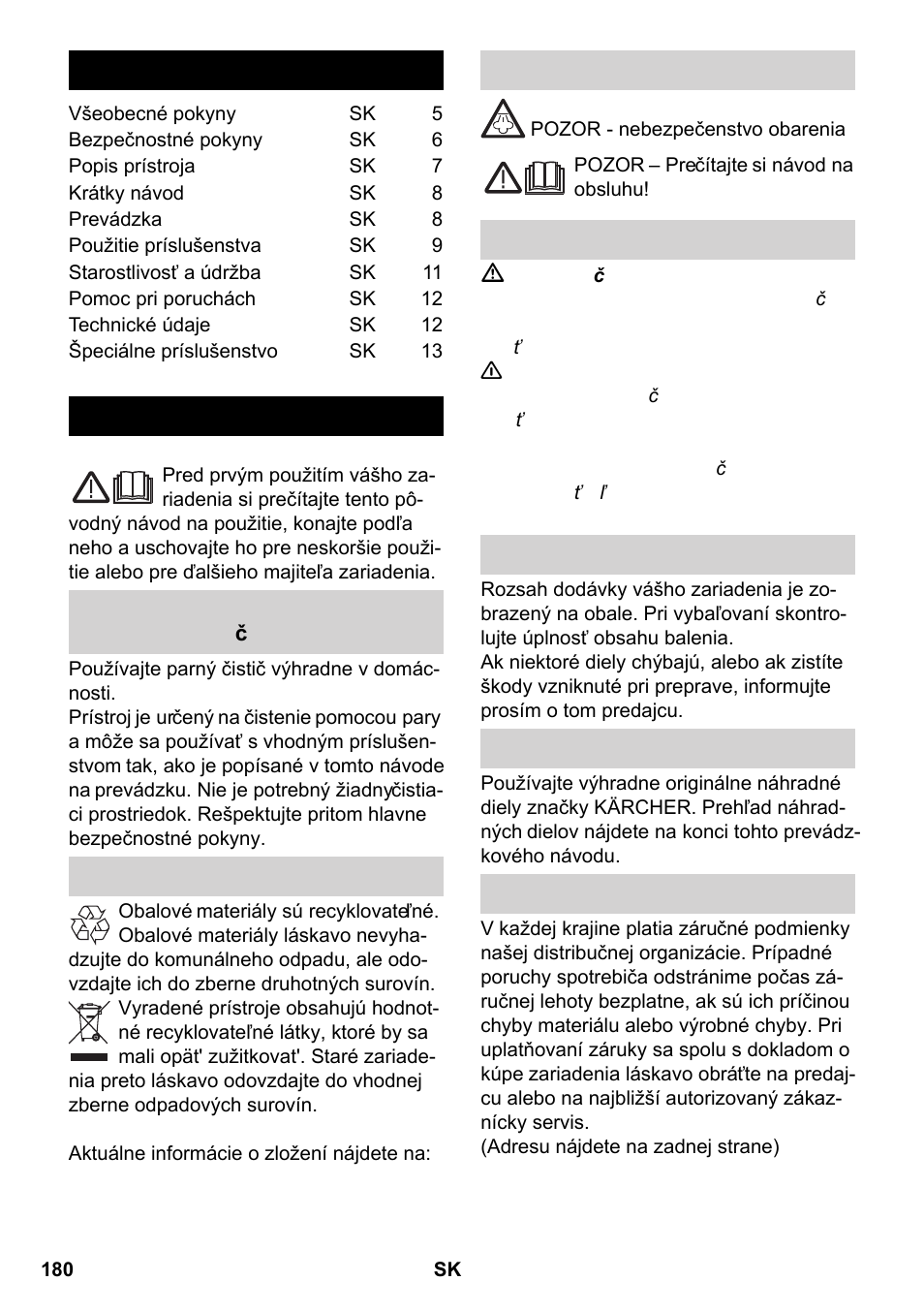 Karcher SC 2-550 C EU User Manual | Page 180 / 266