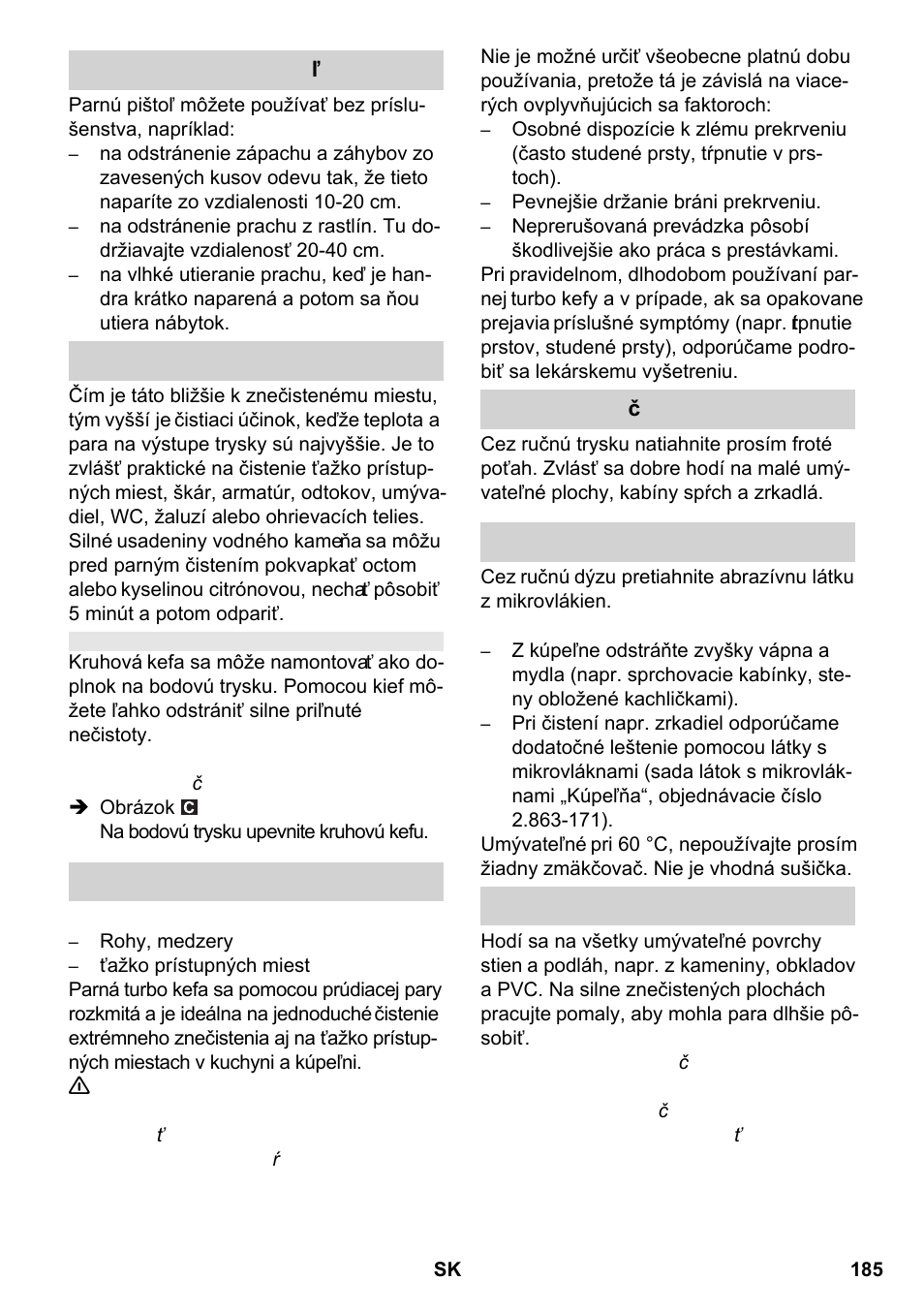 Karcher SC 2-550 C EU User Manual | Page 185 / 266