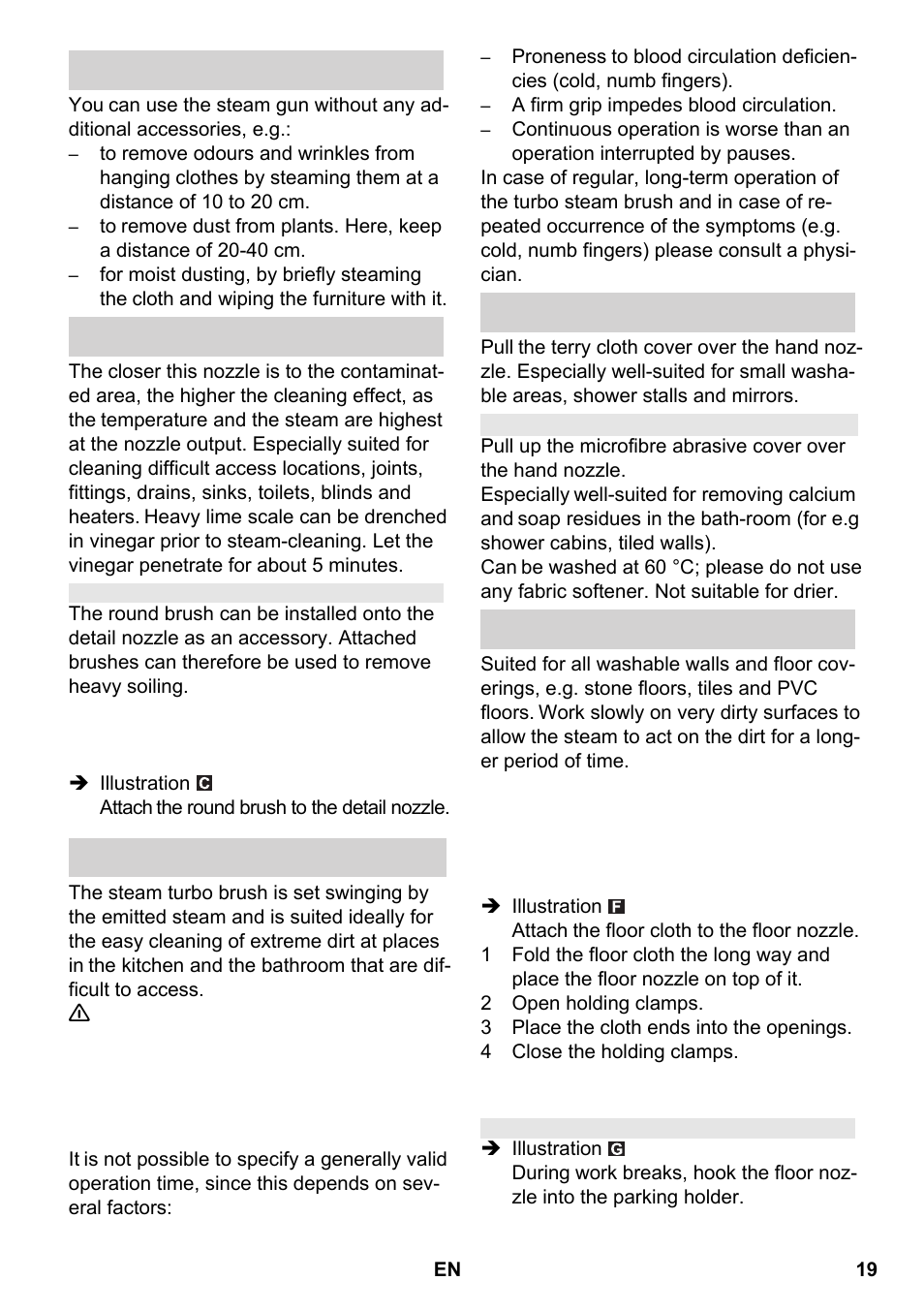 Karcher SC 2-550 C EU User Manual | Page 19 / 266