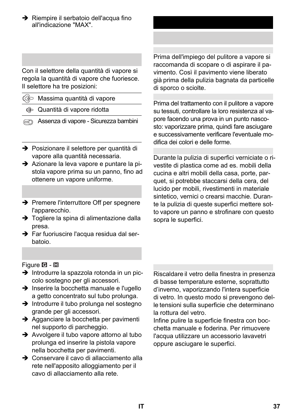 Uso degli accessori | Karcher SC 2-550 C EU User Manual | Page 37 / 266