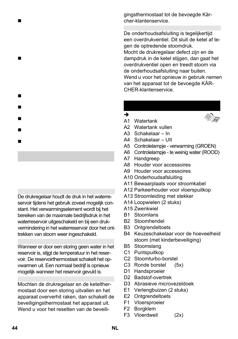 Beschrijving apparaat | Karcher SC 2-550 C EU User Manual | Page 44 / 266