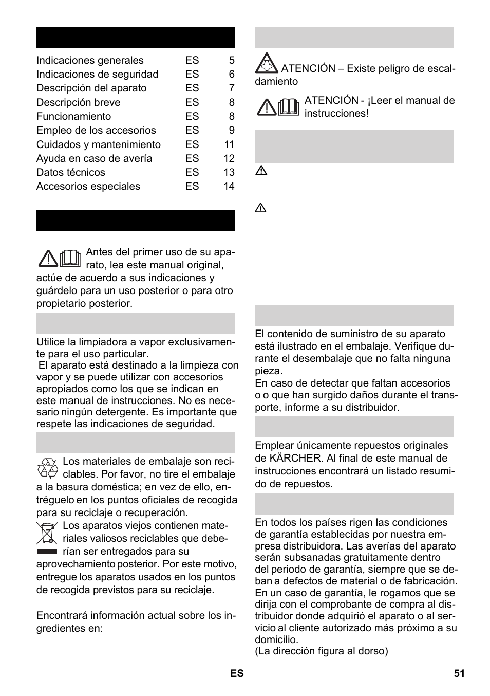 Karcher SC 2-550 C EU User Manual | Page 51 / 266