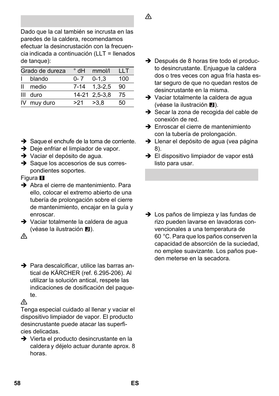 Karcher SC 2-550 C EU User Manual | Page 58 / 266
