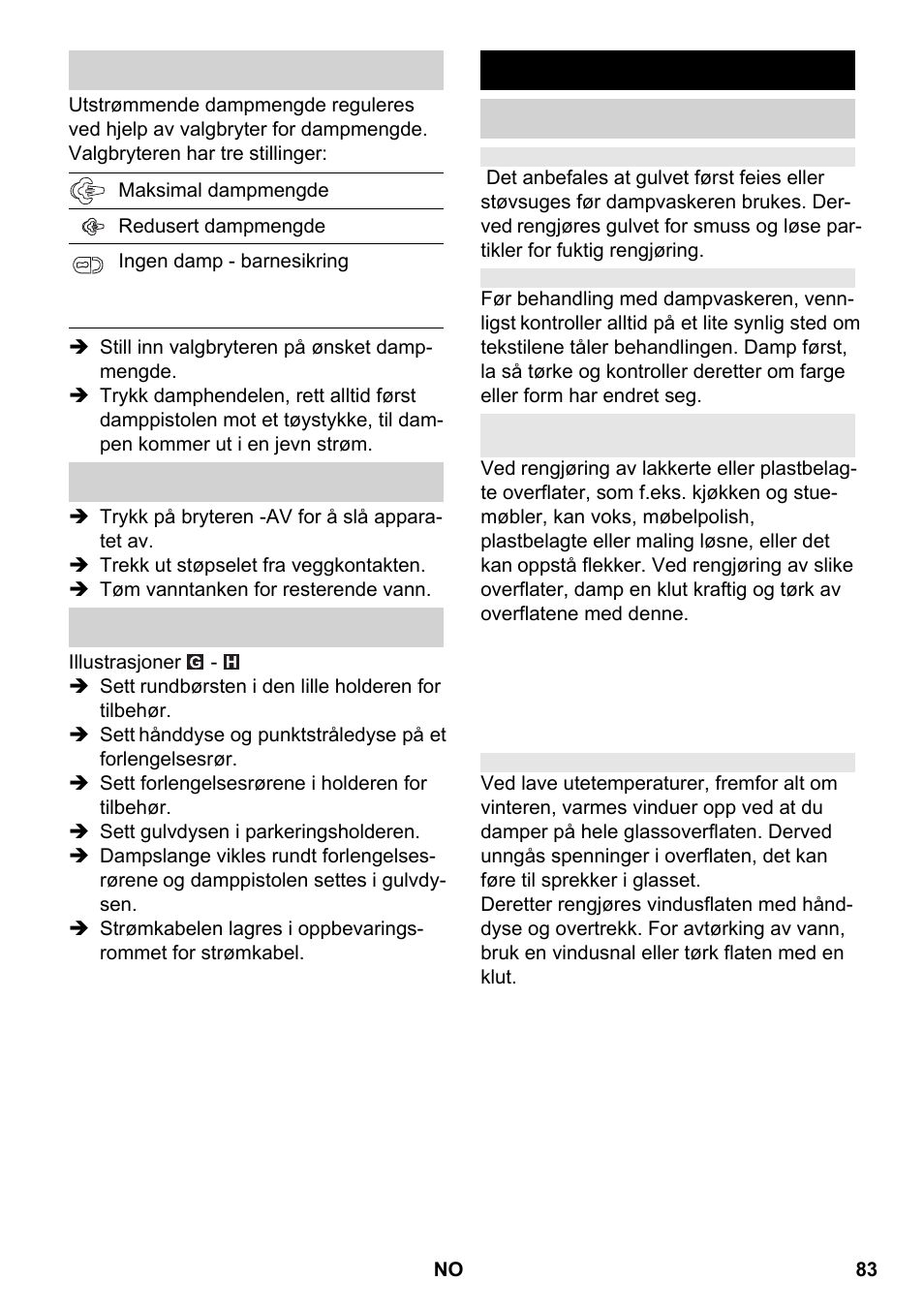 Bruk av tilbehør | Karcher SC 2-550 C EU User Manual | Page 83 / 266