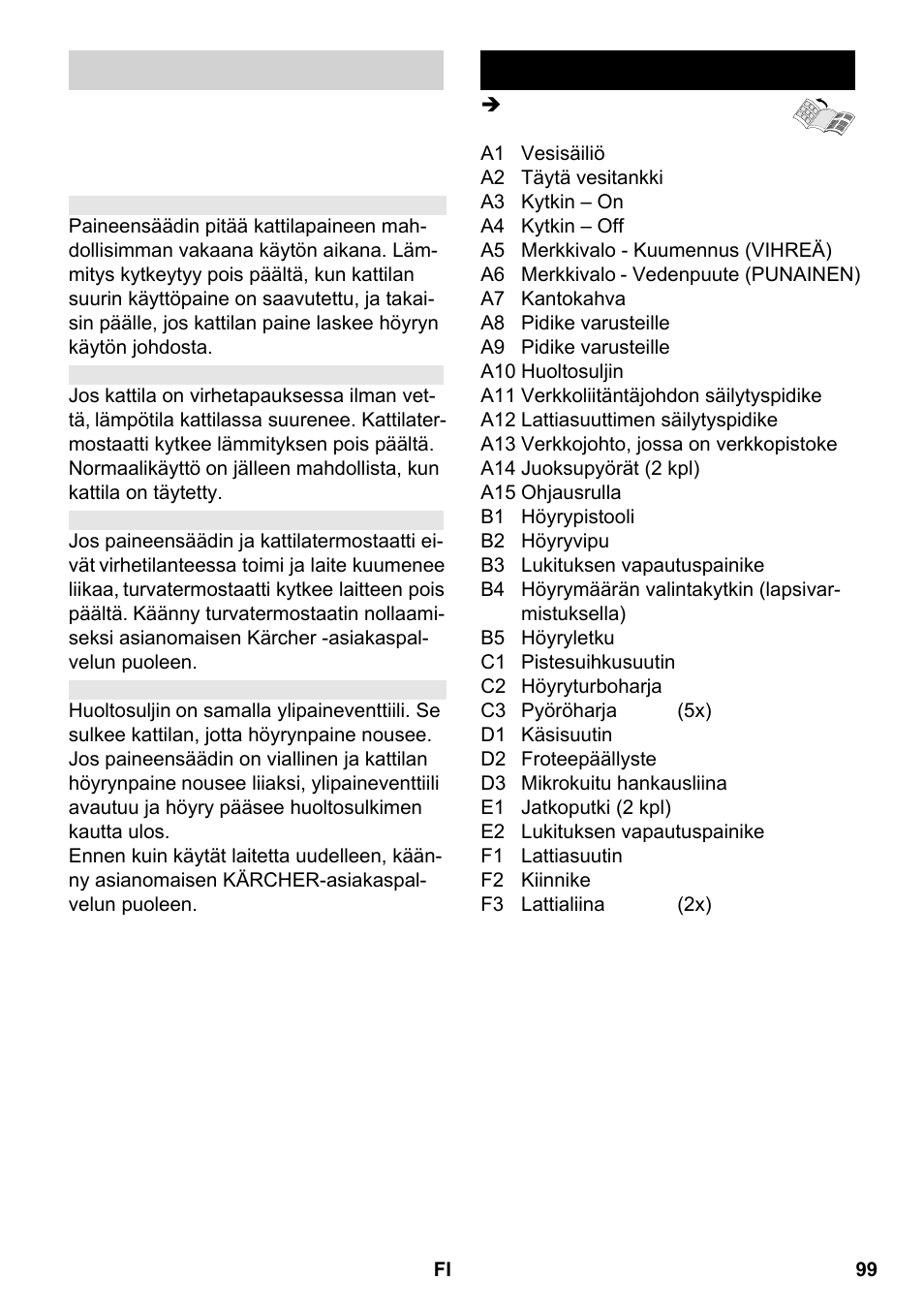 Laitekuvaus | Karcher SC 2-550 C EU User Manual | Page 99 / 266