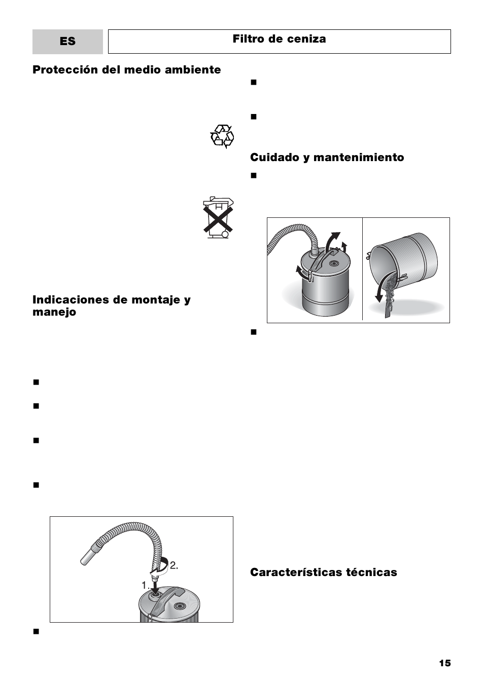 Karcher Filtr na hrubé nečistoty a popel Basic User Manual | Page 15 / 60