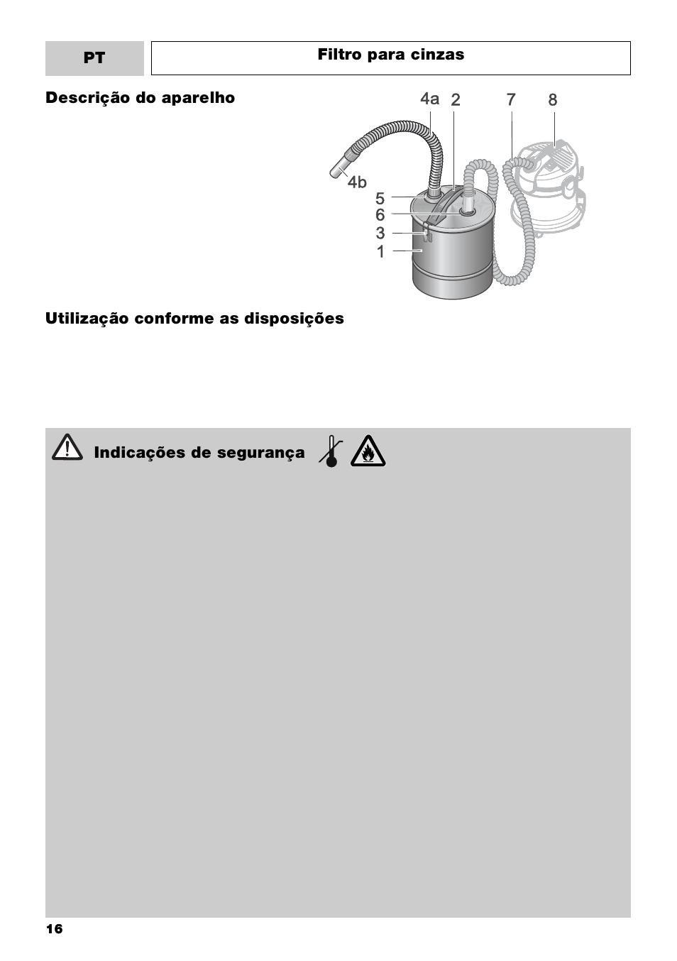 Karcher Filtr na hrubé nečistoty a popel Basic User Manual | Page 16 / 60